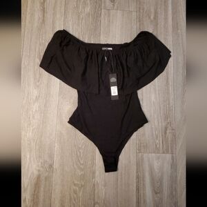 Fashionnova happy hour black bodysuit